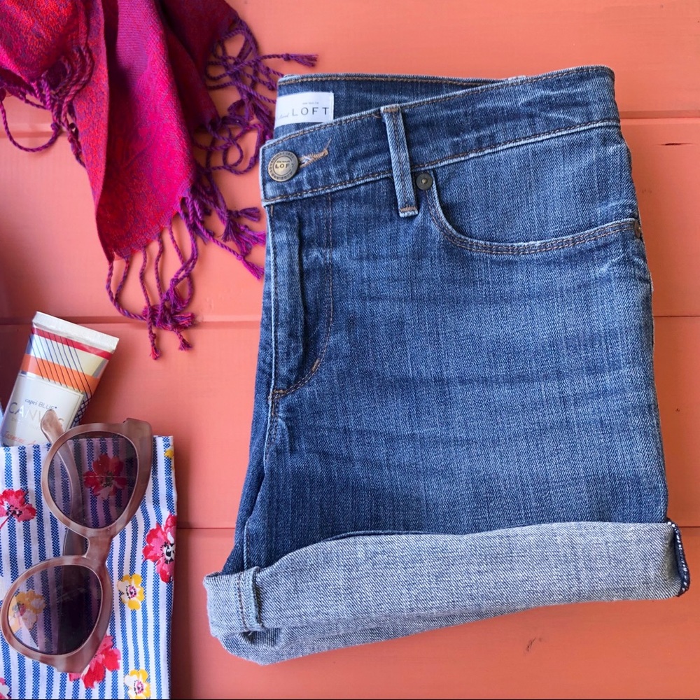 LOFT Classic Denim Shorts